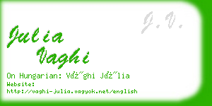 julia vaghi business card